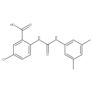 5-Chloro-2-[3-(3,5-dimethyl-phenyl)-ureido]-benzoic acid结构式