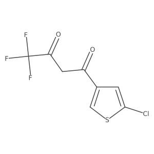 1-(5-Chlorothiophen-3-yl)-4,4,4-trifluorobutane-1,3-dione Structure