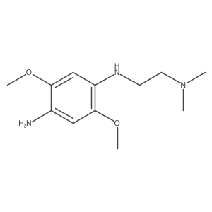 N-(2-dimethylaminoethyl)-2,5-dimethoxybenzene 1,4-diamine Structure