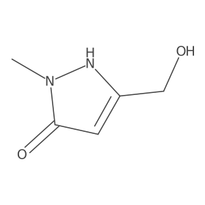 3-(hydroxymethyl)-1-methyl-1H-pyrazol-5-ol结构式