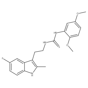 1-(2,5-dimethoxyphenyl)-3-[2-(5-fluoro-2-methyl-1H-indol-3-yl)ethyl]thiourea Structure