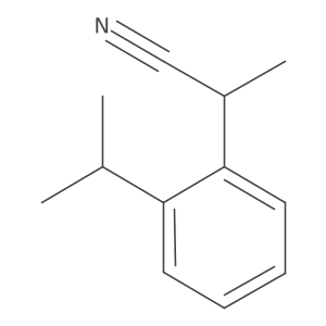 2-[2-(Propan-2-yl)phenyl]propanenitrile Structure