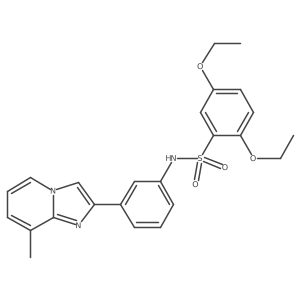 2,5-diethoxy-N-(3-{8-methylimidazo[1,2-a]pyridin-2-yl}phenyl)benzene-1-sulfonamide Structure
