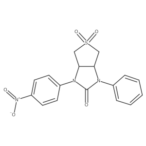 1-(4-nitrophenyl)-3-phenyltetrahydro-1H-thieno[3,4-d]imidazol-2(3H)-one 5,5-dioxide Structure