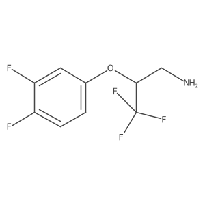 2-(3,4-Difluoro-phenoxy)-3,3,3-trifluoro-propylamine结构式