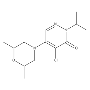 4-chloro-5-(2,6-dimethylmorpholin-4-yl)-2-(propan-2-yl)pyridazin-3(2H)-one结构式