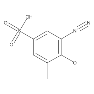 3-Diazo-5-methyl-4-oxo-1,5-cyclohexadiene-1-sulfonic acid Structure