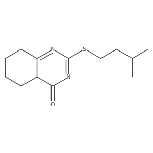 2-(3-methylbutylsulfanyl)-5,6,7,8-tetrahydro-4aH-quinazolin-4-one结构式