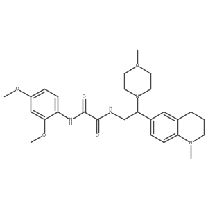 N1-(2,4-dimethoxyphenyl)-N2-(2-(1-methyl-1,2,3,4-tetrahydroquinolin-6-yl)-2-(4-methylpiperazin-1-yl)ethyl)oxalamide结构式