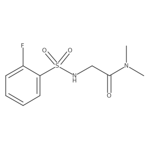 2-((2-Fluorophenyl)sulfonamido)-N,N-dimethylacetamide Structure
