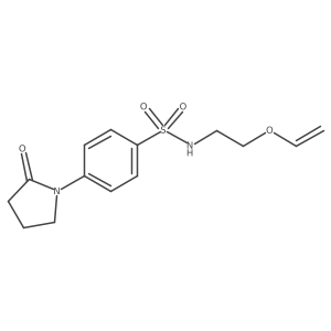 Benzenesulfonamide, N-[2-(ethenyloxy)ethyl]-4-(2-oxo-1-pyrrolidinyl)-结构式