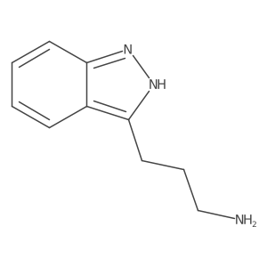 3-(1H-Indazol-3-yl)propan-1-amine结构式