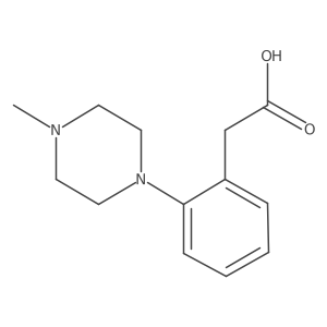 2-[2-(4-Methylpiperazin-1-yl)phenyl]acetic acid结构式
