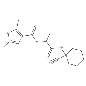 1-[(1-Cyanocyclohexyl)carbamoyl]ethyl 2,5-dimethylfuran-3-carboxylate Structure