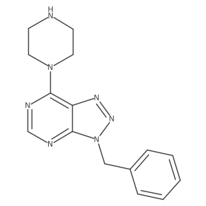 3-benzyl-7-piperazin-1-yl-3H-[1,2,3]triazolo[4,5-d]pyrimidine Structure