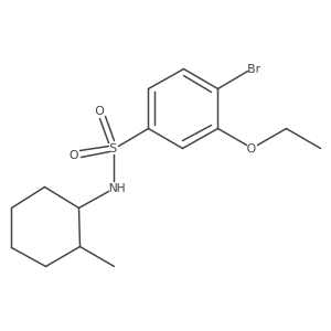4-bromo-3-ethoxy-N-(2-methylcyclohexyl)benzenesulfonamide结构式