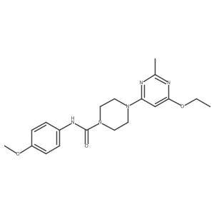 4-(6-ethoxy-2-methylpyrimidin-4-yl)-N-(4-methoxyphenyl)piperazine-1-carboxamide Structure