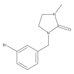 1-(3-Bromobenzyl)-3-methylimidazolidine-2-one结构式
