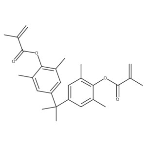 Poly[oxy(2,6-dimethyl-1,4-phenylene)], I,Ia(2)-(1-methylethylidene)bis[I+/--(2-methyl-1-oxo-2-propen-1-yl)-结构式