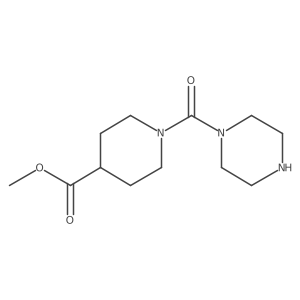Methyl 1-(piperazine-1-carbonyl)piperidine-4-carboxylate Structure