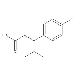 3-(4-Fluorophenyl)-4-methylpentanoic acid Structure