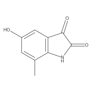 1H-Indole-2,3-dione, 5-hydroxy-7-methyl-结构式