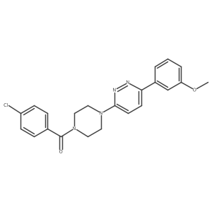 3-[4-(4-Chlorobenzoyl)piperazin-1-yl]-6-(3-methoxyphenyl)pyridazine Structure