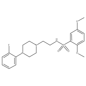 N-(2-(4-(2-fluorophenyl)piperazin-1-yl)ethyl)-2,5-dimethoxybenzenesulfonamide Structure