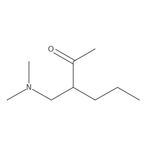 3-[(Dimethylamino)methyl]-2-hexanone Structure