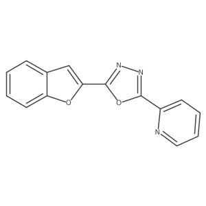 2-(Benzofuran-2-yl)-5-(pyridin-2-yl)-1,3,4-oxadiazole结构式