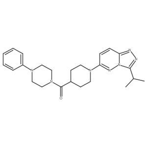 (4-Phenylpiperazin-1-yl){1-[3-(propan-2-yl)[1,2,4]triazolo[4,3-b]pyridazin-6-yl]piperidin-4-yl}methanone Structure