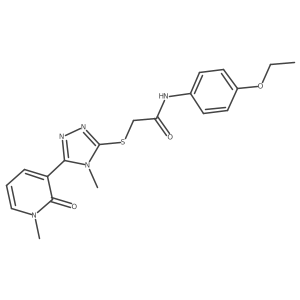 N-(4-ethoxyphenyl)-2-((4-methyl-5-(1-methyl-2-oxo-1,2-dihydropyridin-3-yl)-4H-1,2,4-triazol-3-yl)thio)acetamide Structure