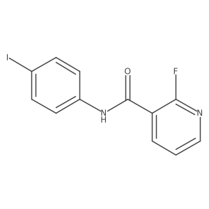 2-fluoro-N-(4-iodophenyl)pyridine-3-carboxamide结构式
