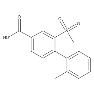 2'-Methyl-2-(methylsulfonyl)biphenyl-4-carboxylic acid Structure