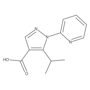 5-(propan-2-yl)-1-(pyridin-2-yl)-1H-pyrazole-4-carboxylic acid Structure