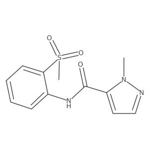 N-(2-methanesulfonylphenyl)-1-methyl-1H-pyrazole-5-carboxamide Structure