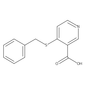 4-benzylsulfanylpyridine-3-carboxylic acid Structure
