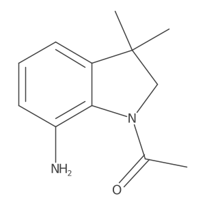 1-(7-Amino-3,3-dimethylindolin-1-yl)ethanone Structure