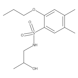 [(4,5-Dimethyl-2-propoxyphenyl)sulfonyl](2-hydroxypropyl)amine结构式