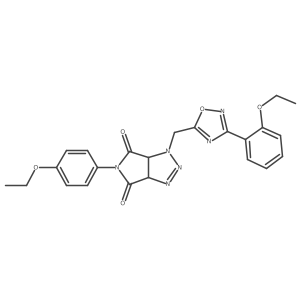 5-(4-ethoxyphenyl)-1-{[3-(2-ethoxyphenyl)-1,2,4-oxadiazol-5-yl]methyl}-1H,3aH,4H,5H,6H,6aH-pyrrolo[3,4-d][1,2,3]triazole-4,6-dione Structure