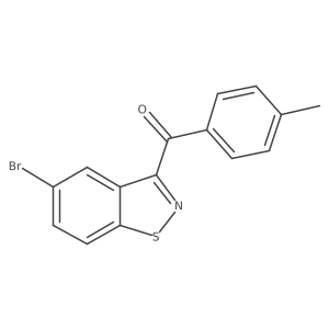 (5-Bromo-1,2-benzisothiazol-3-yl)(4-methylphenyl)methanone结构式