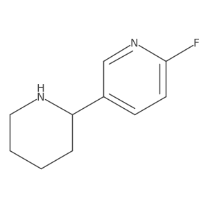 (S)-2-Fluoro-5-(piperidin-2-yl)pyridine Structure
