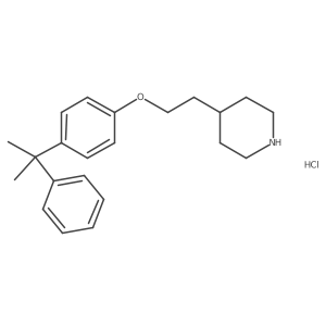 4-{2-[4-(1-Methyl-1-phenylethyl)phenoxy]-ethyl}piperidine hydrochloride Structure