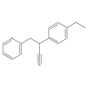 I+/--(4-Ethylphenyl)-2-pyridinepropanenitrile结构式