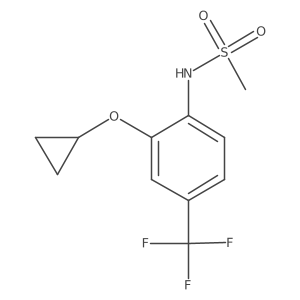 N-(2-Cyclopropoxy-4-(trifluoromethyl)phenyl)methanesulfonamide结构式