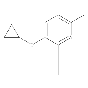 2-Tert-butyl-3-cyclopropoxy-6-iodopyridine Structure