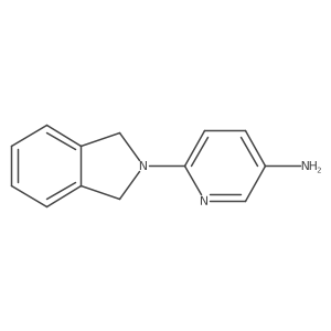 6-(2,3-dihydro-1H-isoindol-2-yl)pyridin-3-amine结构式