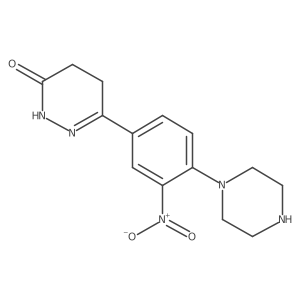 6-[3-nitro-4-(1-piperazinyl)-phenyl]-4,5-dihydro-3(2H)-pyridazinone结构式
