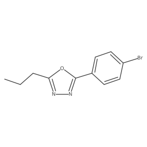 2-(4-Bromophenyl)-5-propyl-1,3,4-oxadiazole Structure