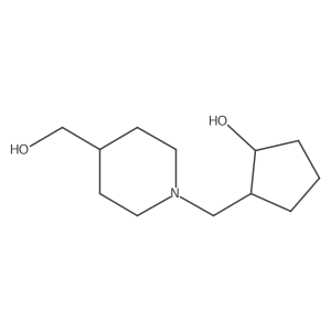 1-[(2-Hydroxycyclopentyl)methyl]-4-piperidinemethanol Structure